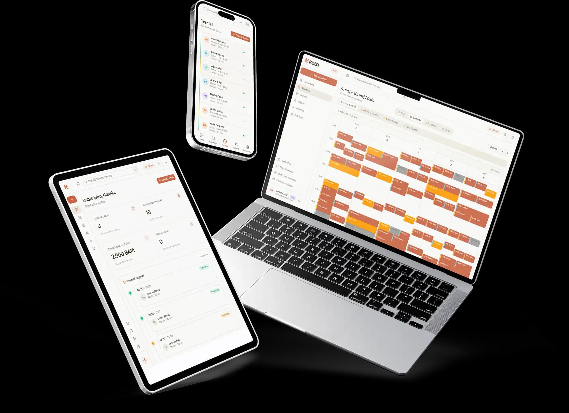 Kota Booking mockup